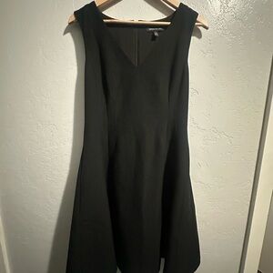 Banana Republic Black Sleeveless V-neck Dress